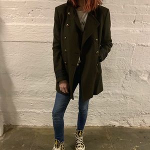 Zara Woman Military Inspired Peacoat